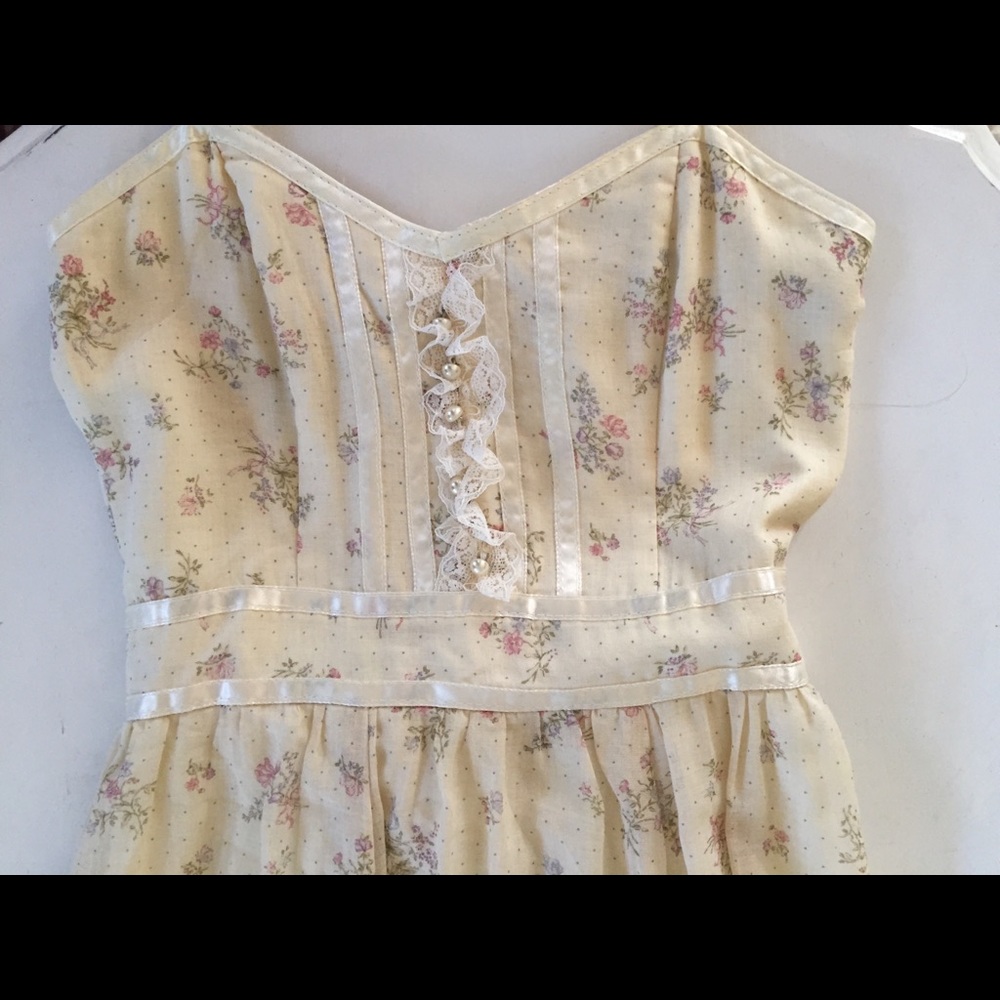 Vintage Gunne Sax floral Wedding Dress/ Maxi Dress - Picture 3 of 5